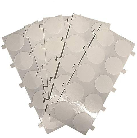 Doppelseitige Klebepunkte | Transparent | Stark klebend | selbstklebende Doppelklebepunkte | 0,2mm stark Ø 22-44 mm (100, Ø 22)