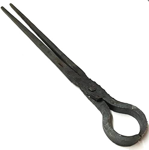 Tenazas de herrero,Tenaza de forja Ponga De Herrero Ponías De Herrería Redonda De Nariz For Cuchillo De Yunque Hacer Una Pinza De Herrero De 600 Mm 1.65 Kg For Ingeniero Herrero Forja