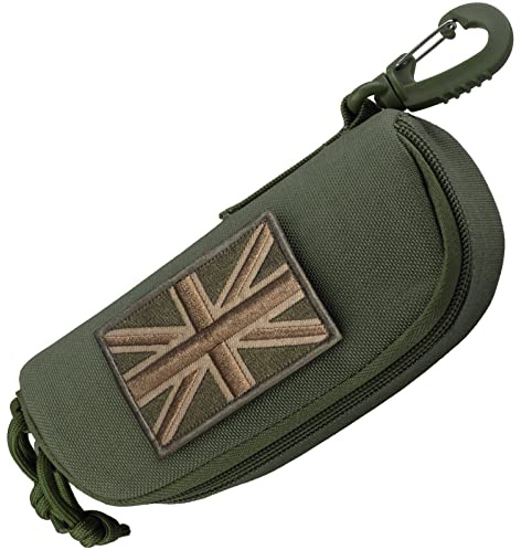 WYNEX Tactical Molle Glasses Pouch, Tactical Eyeglasses Hard Case Shockproof Sunglasses Carrying Case Protective Box