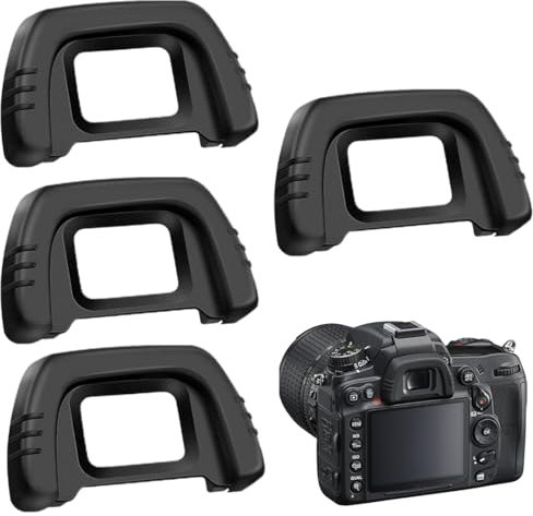 JSKWIKE 4 Pcs Visor del Ocular del Ocular Compatible con Nikon DK-21 D7000 D750 D610 D600 D300 D200 D100 D90 D80 D70 D70s