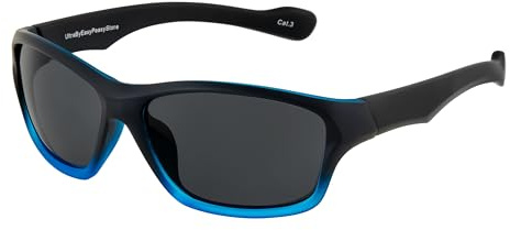 Ultra Kids Wraparound Sports Sunglasses UV400 Protection - Childrens Flexible Frame for Boys & Girls Ages Upto 16 Years
