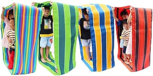 JSY 4PCS Gruppe Kooperative Spielen Oxford Tuch Laufmatte, Erwachsene Kinder Outdoor Karneval Aktivität Wettbewerb Spiel Laufmatte Kinder Spaß Run Mat Spielen (Size : Adult-8M)