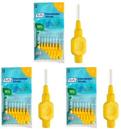 TePe Interdentalbürste, Größe 4, 8 Stück (Packung mit 3)