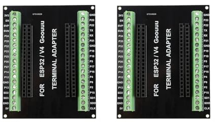 2 Piezas, Placa de ruptura ESP32 GPIO para Placa de Desarrollo ESP32 de 38 Pines, 25,5mm, Placa de extensión ESP32, Placa de Pruebas ESP32