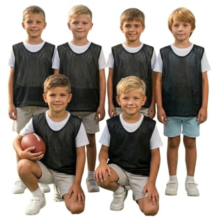 A2Z 6 Pack Trainings Lätzchen Sport Unterhemden Bequem - Sports Bibs 761 Black XL/2XL