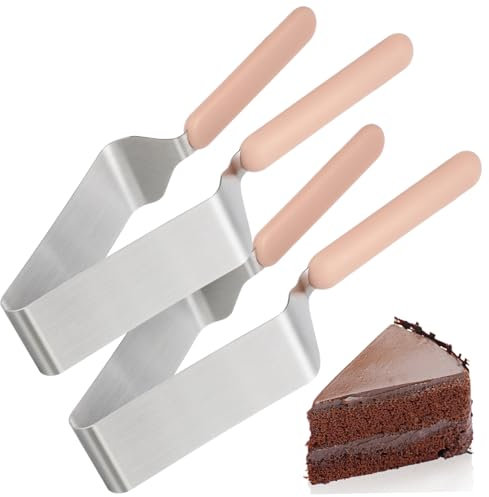 HOMOCONO 2stücke Kuchenschneider Tortenschneider Aus Metall Für Gleichmäßige Scheiben Tortenheber Für Käsekuchen Praktisches Küchenwerkzeug