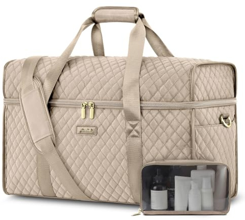 Weekender Travel Duffle Bag for Women: Overnight Bags with Shoe Compartment Carry on Bags for Airplanes with Toiletry Bag Weekend Yoga Gym Bag with Wet Pocket