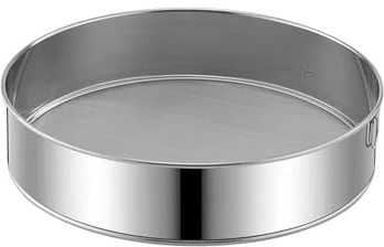 20cm Flour Sieve 40 Mesh Stainless Steel Round Sifter Sieves Strainer for Baking Straining Powdering