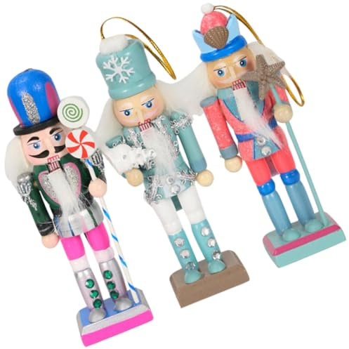 Zerodeko 3pezzi Schiaccianoci in Legno Stile Nautico Soldato Decorazione Da Tavolo Per Feste Giardinaggio Figura Creativa Realizzato Materialegno Buon Qualità Resistente Fascino Bellezza St