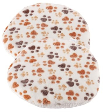SHENGOCASE 2-Pack 15“ Round Soft Cat Kneading Pillow Cushion Bed for Cat Small Dog House Perch Shelf, Pad Padding for Cage Kennel