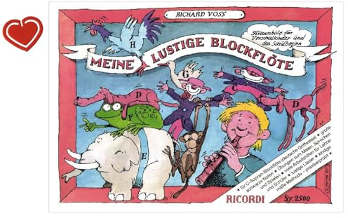 Ricordi: Meine lustige Blockflöte Band 1 (deutsche Griffweise) - Ausgabe in Ringbindung - 9783931788438 - SY2500