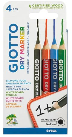 GIOTTO Dry Marker Whiteboardmarker, Blister 4 Stück