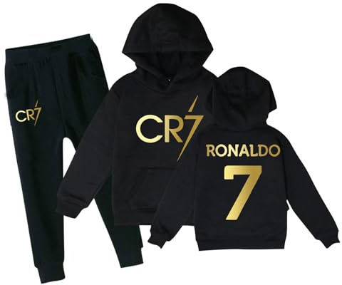 Générique Maillots de Football Sweat à Capuche cr.7 Survêtement de Enfants Cadeau de Football pour Garçons
