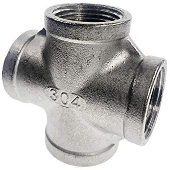 1 pcThread 4 Weg Weibliche Kreuz Kupplung Stecker SS 304 Rohr Fitting BSP(DN25)