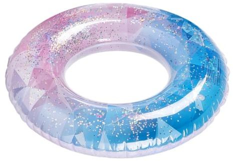 Anello Da Nuoto | Anello Galleggiante Gonfiabile | Estate Glitterata Sfumata A Prova Di Perdite | Per Giochi Da Spiaggia Festa In Acqua Raccolta Festa Di Addio Al Celibato Celebrazione A Bordo
