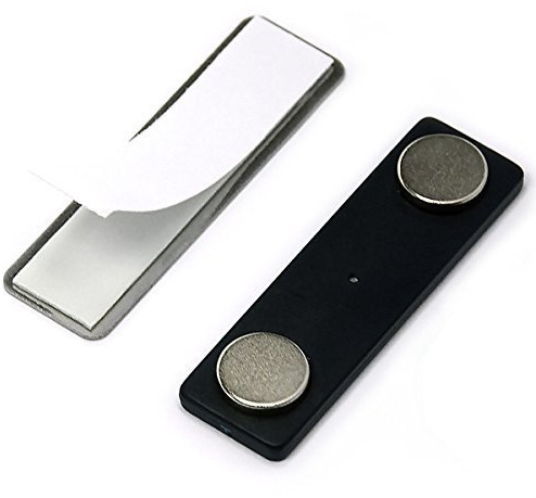 CMS Magnetics® Name Badge Magnets BM-2Mag-4 Made of Neodymium Magnets Set of 100