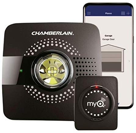 Chamberlain MyQ Smart Garage Hub - Wi-Fi enabled Garage Hub with Smartphone Control, Model MYQ-G0301, Old Version, Black