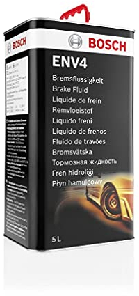 Bosch Bremsflüssigkeit ENV4, 5 L - für alle modernen Fahrzeuge mit ABS- und ESP-Bremssystemen - OE-Qualität - kompatibel mit DOT3, 4 und 4 (HP/LV)