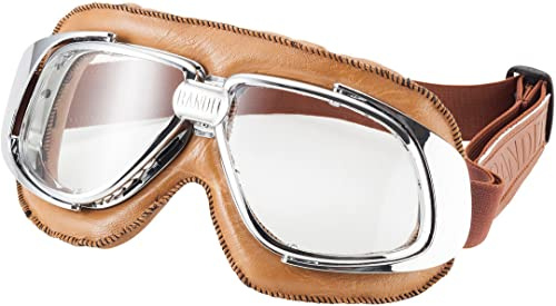 Bandit Classic Motorradbrille, klar, One Size
