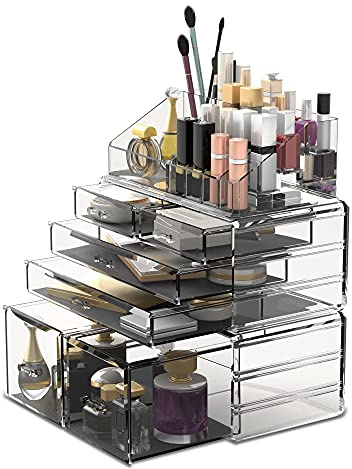 READAEER Organizador de maquillaje Organizador de cosméticos Almacenamiento de Cosméticos Bandejas para cosméticos…