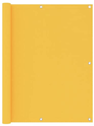 INLIFE Balkon-Sichtschutz Gelb 120x300 cm Oxford-Gewebe