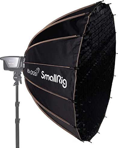 SMALLRIG Parabolic Softbox, Softbox Quick Release 47.2inch/120cm, Compatible with SMALLRIG and Other Bowens Mount Light for Neewer for Aputure for Godox - 4140