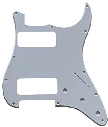 Gitarrenteile für Fender Stratocaster Strat P90 2 Pickup Gitarre Pickguard (1-lagig, weiß)