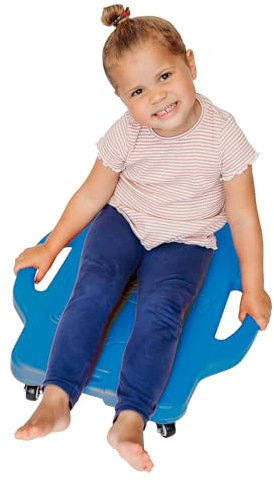 MagicMeadow Sensory Scooter Board | Autism Board for Motor Skills Enhancement, Autism Friendly, Toddler Scooter, Kids Scooter, 3+ Year Old, Scooter Boards for Kids Sensory | Blue
