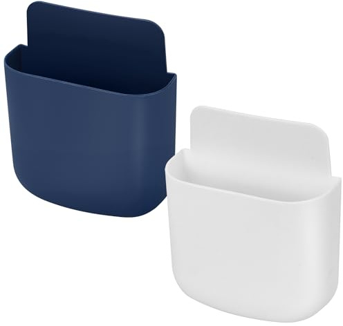 Aruicheng Soporte de mando a distancia autoadhesivo, soporte de montaje en pared, soporte de mando a distancia, soporte universal, caja organizadora para hogar y oficina, 2 unidades