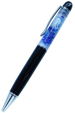 Sikyby lustige Stifte mit niedlichem Schwimmer, flüssiger Stift, Quallen, einzigartiges Meeresleben-Geschenk für Herren und Damen, Freunde, süße Geschenke, Party-Einladungsideen
