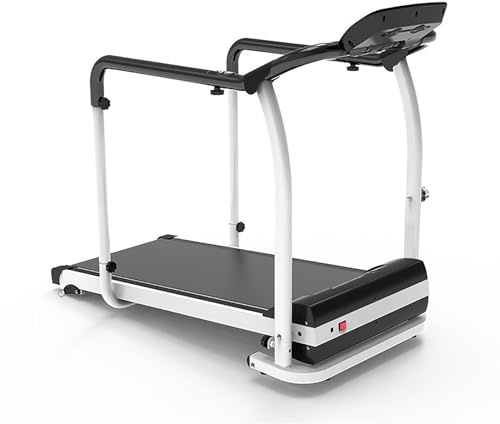 NaKeah 2 in 1 Folding Treadmill, Walking Treadmill with Handrail, Home Recovery Fitness Exercise Machine for Senior with Heart Rate Monitoring,A