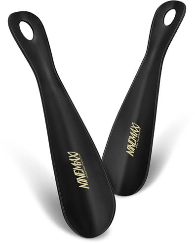 NINEMAX Calzador Plastico Corto, Calzador De Zapatos Viaje, 7.5inch Calzadores Pequeño para Hombre Mujer Personas Mayores (2 Paquete)