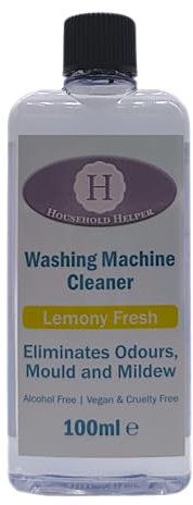 Limpiador de lavadora, elimina olores, moho y moho, sin alcohol, vegano (limón fresco)