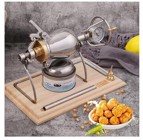 SFQEVHRZ Machine à maïs soufflé， Machine à Pop-Corn Haute Pression, Mini Pop-Corn à air sans Huile, amplificateur Alimentaire en Acier rétro nostalgique, Cadeaux for Noël, Halloween, fête à la Maison