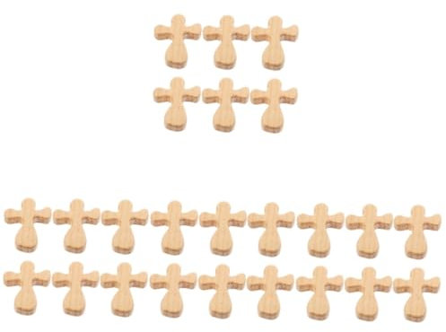 MAGICLULU 4 Sätze Balsa Kirche Lichterkette Batteriebetrieben Kreuzen Hochzeit Im Freien Girlanden Zur Dekoration Led Groß Heimwerken Dekorationen Grün Kreuze Haltend Her Holz 6 Stück * 4