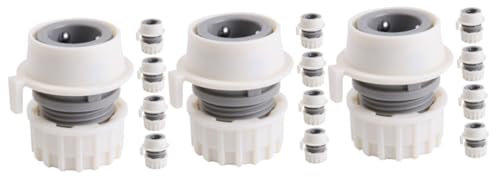 Milisten 15pcs Water Pipe Hose Connector Locking Design for Faucet Inlet Adapter