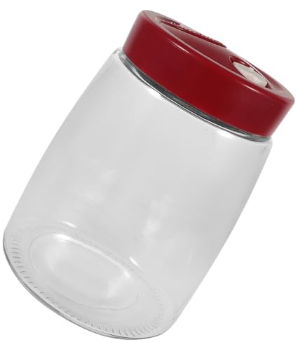 iplusmile Bocal à Fermentation Verre Transparent Pot Hermétique pour Conserve Stockage Alimentaire Récipient Multi Usage pour Cuisine et Fermentation