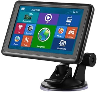 GPS Voiture, Carte de l'europe 2025, 5 Pouces/13.5CM, Navigation Hors Ligne, Mises à Jour Gratuites, Voix Réelles, Alerte Vitesse & Poi, Français Réglable, pour GPS Poids Lourds/Camping-Car/Camion,3D