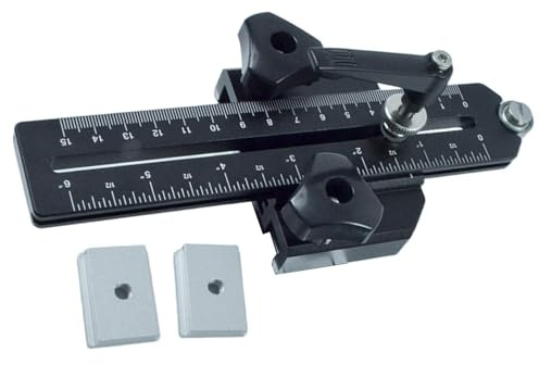 Strisce sottili regolabili Jigs Alluminio Lavorazione del legno T Track Jigs Guida per Precisioni Taglio Su Seghe a nastro da tavolo Router Strisce sottili Apparecchio di taglio