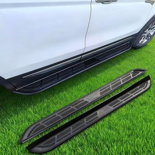 Marchepieds en alliage d'aluminium noir et froid pour BYD Sealion 6 2023-2026 (lot de 2) – Pas de perçage nécessaire, marche latérale du véhicule facile à installer