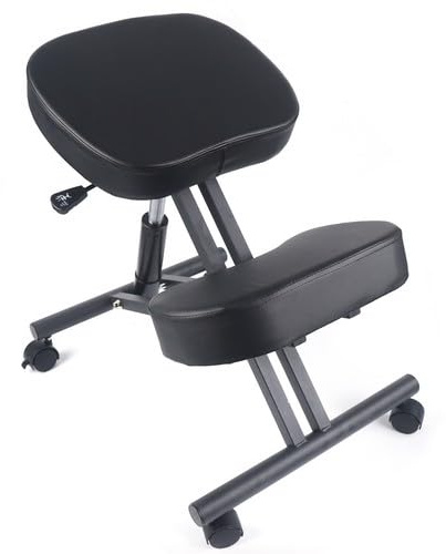 MELAQULY Kniestuhl, Kniender Stuhl höhenverstellbar 50-65cm, Ergonomic Kneeling Chair Bürostuhl belastbar bis 100kg für Büro & Zuhause
