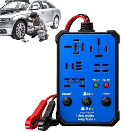 Tester relè per auto, dispositivo di prova universale con luminose integrate, per diagnosi di relè veicoli, per diagnosi di guasti di auto, camion, SUV, rimorchi e veicoli commerciali