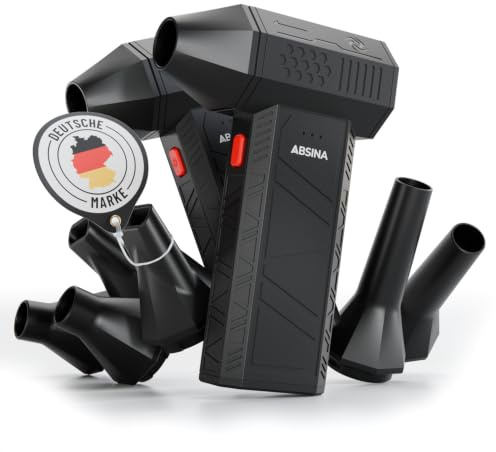 ABSINA Souffleur air comprimé 110 000 TR/Min, 3 Vitesses, Rechargeable