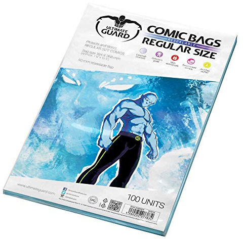 Ultimate Guard UGD020019 - Comic Bags, wiederverschließbar, Regular Size, 100 Stück