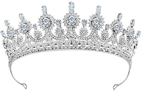 Hochzeitskrone Brautkrone Königin Kristallkrone Braut Haarschmuck Schmuck für Frauen Damen Mädchen