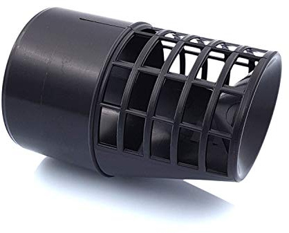 TYGERIX® Universal 60 mm Flue Exhaust Terminal for Condensing Boilers | Innovative Anti-Drip System for Boiler Condensation Recovery | Evacuator with Black Polypropylene Grid | Certified
