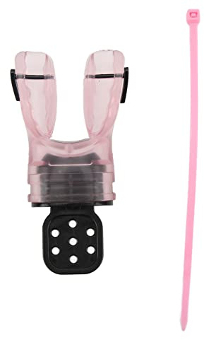 Silikon-Mundstück, Komfortables Tauchschnorchel-Mundstück Thermoplastisches Mundstück Tauchschnorchel-Zweite Stufe Atemregler-Mundstück(Schönes Pulver) Tauchen