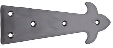 Bisagra falsa falsa de hierro forjado a mano, color negro antiguo