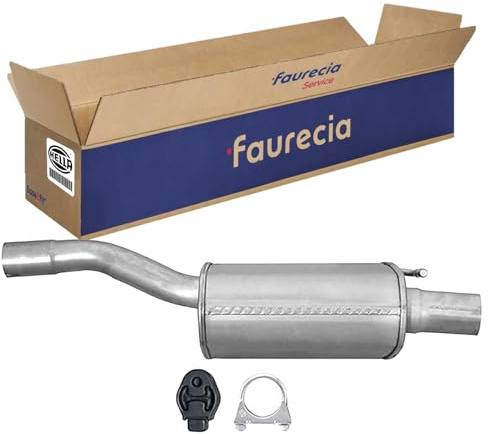 HELLA 8LD 366 030-271 Endschalldämpfer - Easy2Fit Kit - hinten - einteilig | Kompatibel mit: FORD FOCUS I