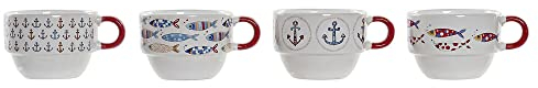DKD Home Decor Set di Tazze da caffè, Standard